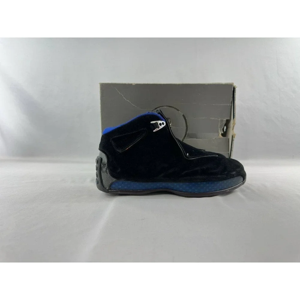 Nike Air Jordan 18 OG 'Black Sport Royal' 2003 305869-041 Men's Size 9.5